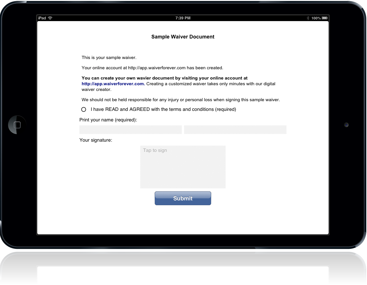 display on ipad